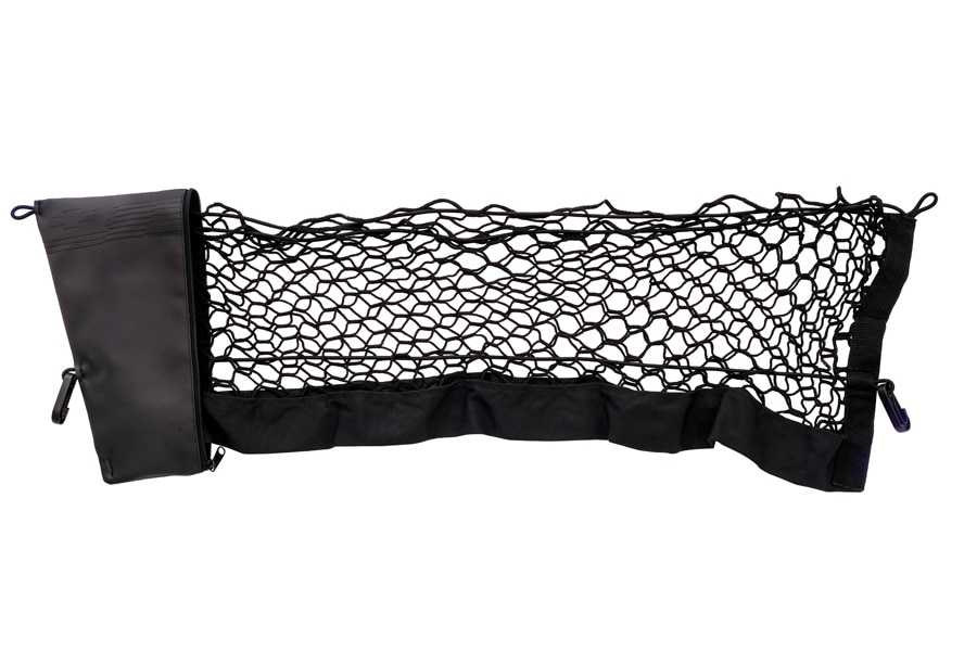 Red de carga horizontal con emblema Chevrolet y bolsa organizadora para tu Equinox EV 2024 SUV eléctrica deportiva